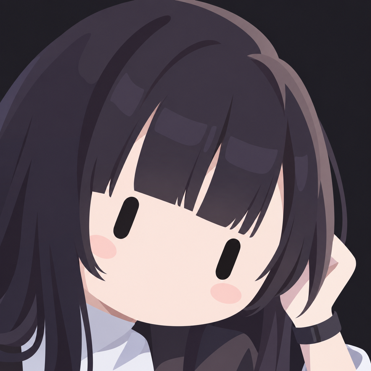 黑发刘海